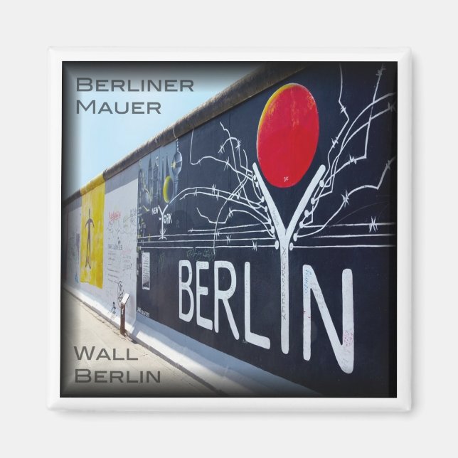 zDE050 BERLIN WALL Germany, Fridge Magnet (Front)