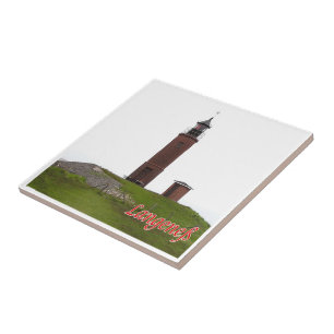 zDE063 LANGENESS LIGHTHOUSE Frisian islands  Tile