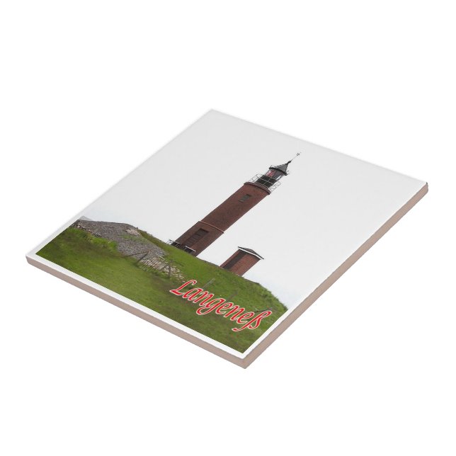 zDE063 LANGENESS LIGHTHOUSE Frisian islands  Tile (Side)