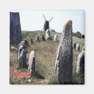zDE082 ÖLAND MILL Frisian islands Germany, Fridge Magnet