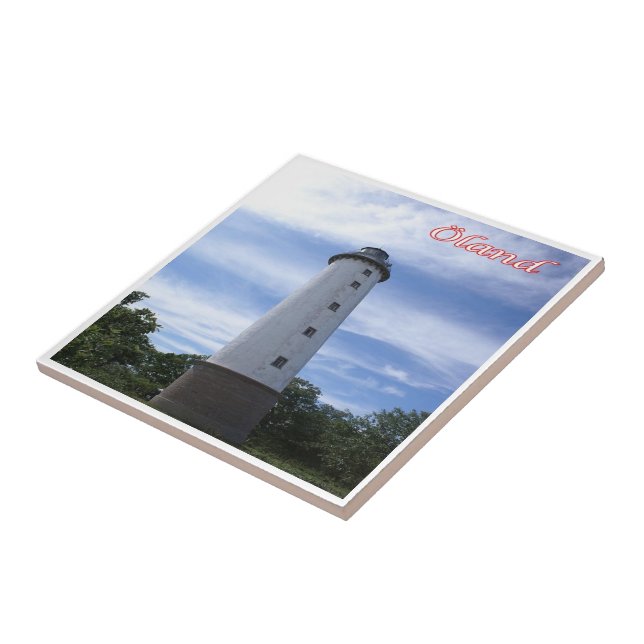 zDE096 ÖLAND LIGHTHOUSE  Frisian islands, Tile (Side)
