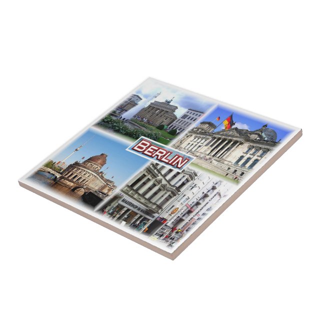 zDE109 BERLIN Brandenburg, Gate Reichstag, Tile (Side)