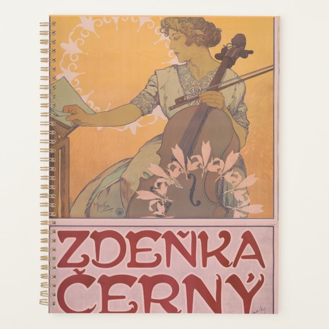 Zdenka Cerny poster by Alphonse Mucha  (Devant)