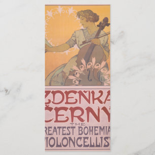 Zdenka Cerny poster by Alphonse Mucha  Menu