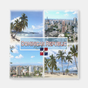 zDO003 DOMINICAN REPUBLIC, Mosaic, America, Fridge Magnet