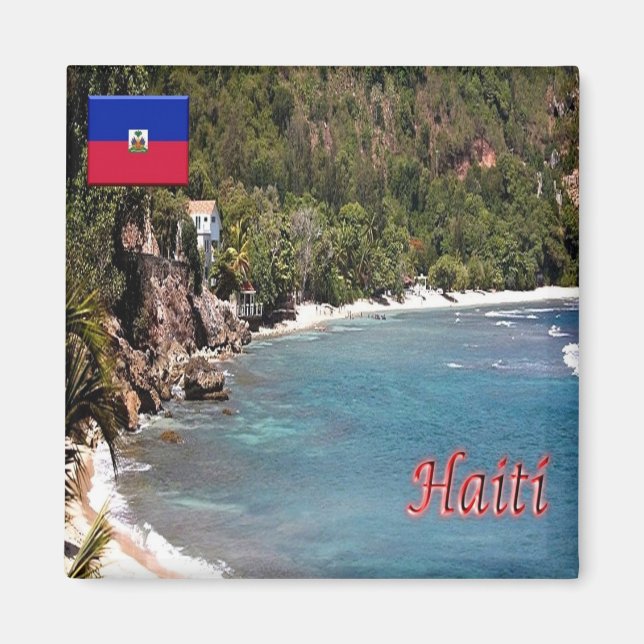 zDO021 HAITI, Dominican Republic, Fridge Magnet (Front)