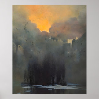 Zdzislaw Beksinski art style Poster