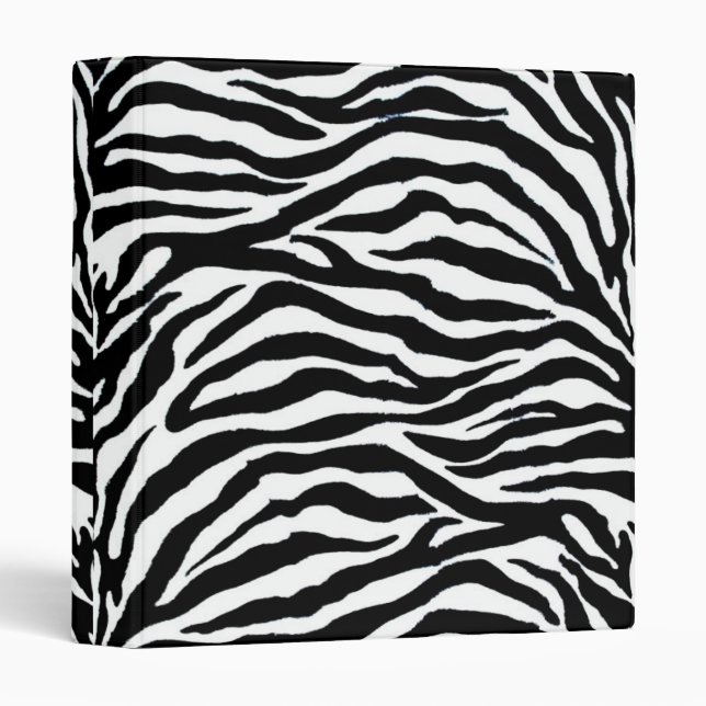 ZE! - zebra-printed Binder File (Front/Spine)