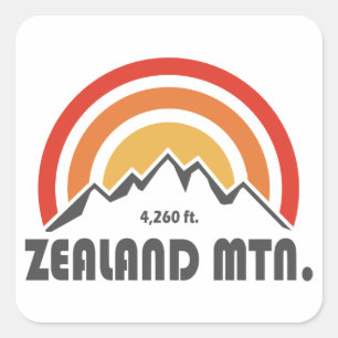 Zealand Mountain New Hampshire Square Sticker