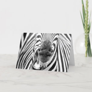 Zebra #1-Greeting card