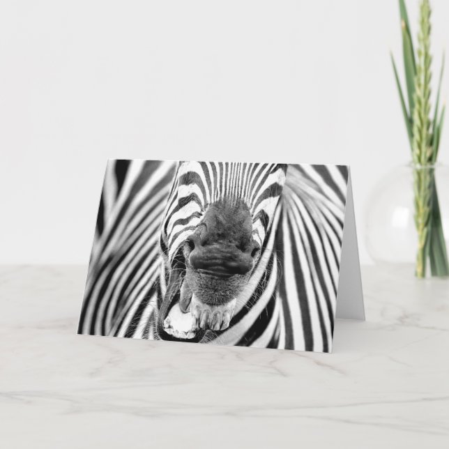 Zebra #1-Greeting card (Front)