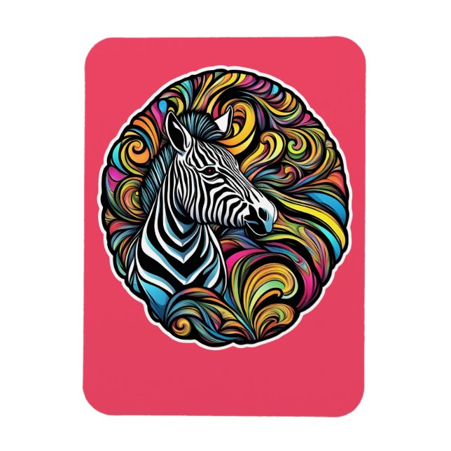 Zebra 1 magnet (Vertical)