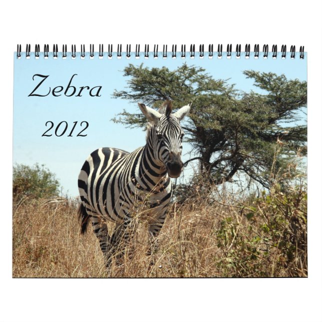 zebra 2012 calendar (Cover)