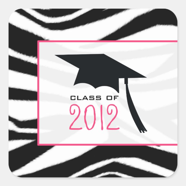 Zebra 2012 Graduation Sticker (Front)