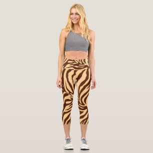 zebra 2 capri leggings