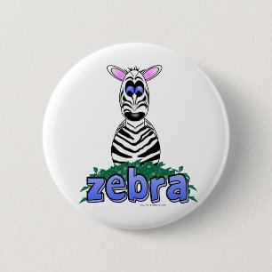 ZEBRA 2 INCH ROUND BUTTON