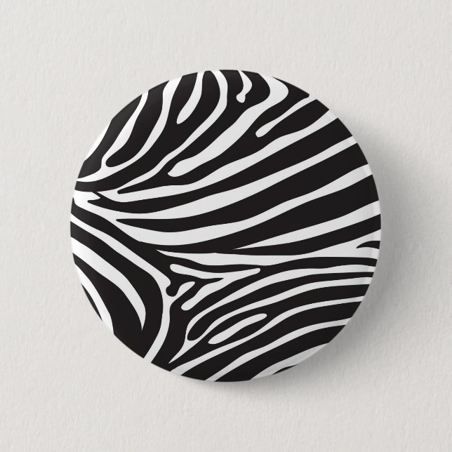 Zebra 2 Inch Round Button (Front)