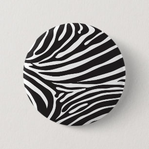 Zebra 2 Inch Round Button