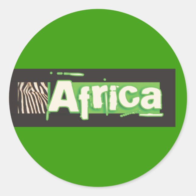 Zebra Africa stickers (Front)