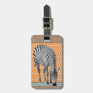Zebra Africa Tribal Bag Luggage Tag