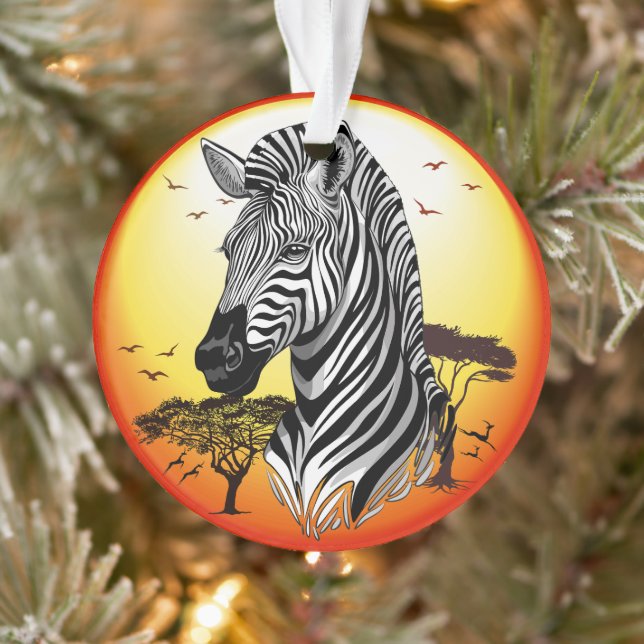 Zebra African Savanna Wild Animal (Arbre)