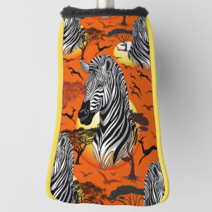 Zebra African Savanna Wild Animal Golf Head Cover