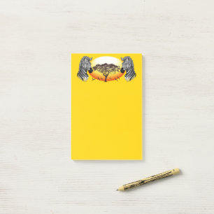 Zebra African Savanna Wild Animal Post-it Notes