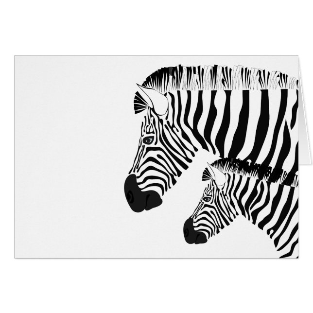 Zebra and baby (Front Horizontal)