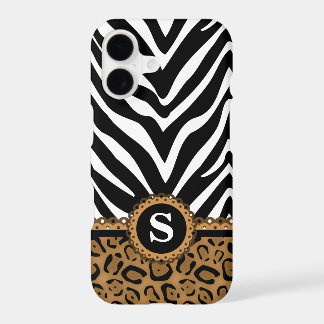 Zebra and Leopard Monogram