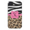 Zebra and Leopard Print Personalized Monogram