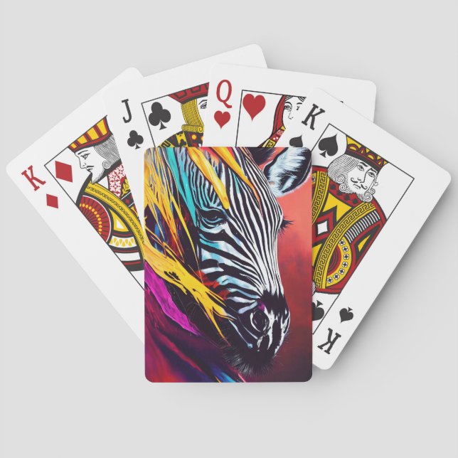 Zebra  Animal Discovery Adventure Nature Planet  Playing Cards (Back)