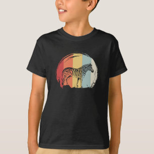Zebra Animal Motif Retro Vintage T-Shirt