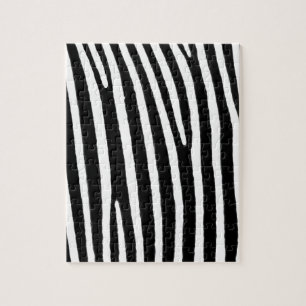 Zebra animal print jigsaw puzzle