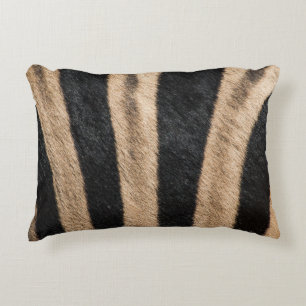 ZEBRA ANIMAL PRINT STRIPE ACCENT PILLOW