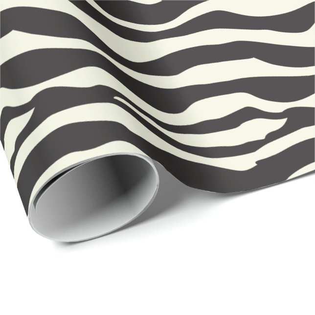 Zebra Animal Print Wrapping Paper (Roll Corner)