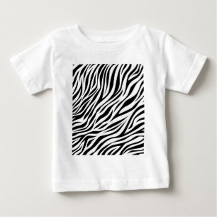 Zebra Animal Skin Print Pattern-15391  Baby T-Shirt