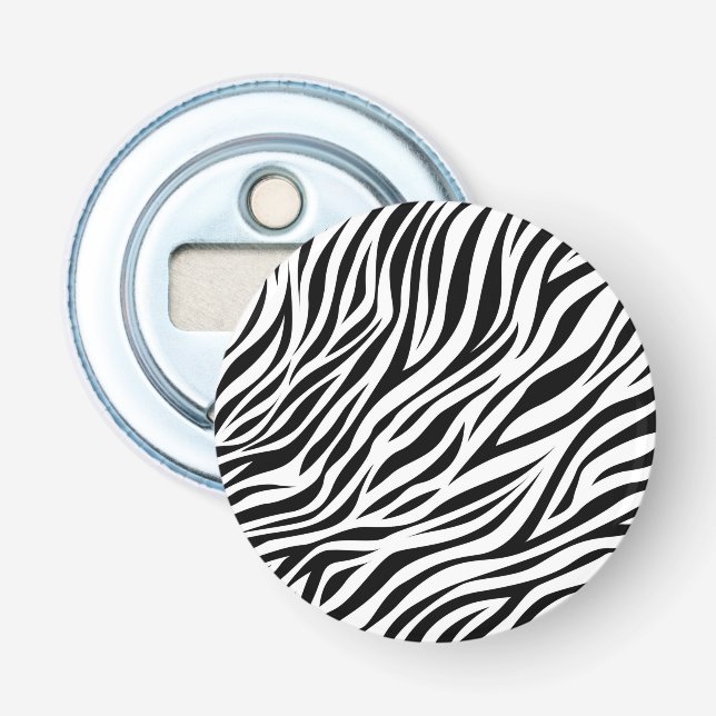 Zebra Animal Skin Print Pattern-15391 Bottle Opener (Front)