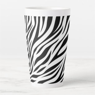 Zebra Animal Skin Print Pattern-15391 Latte Mug