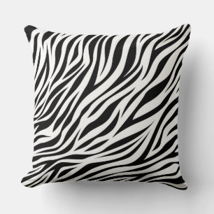 Zebra Animal Skin Print Pattern-15391 Throw Pillow