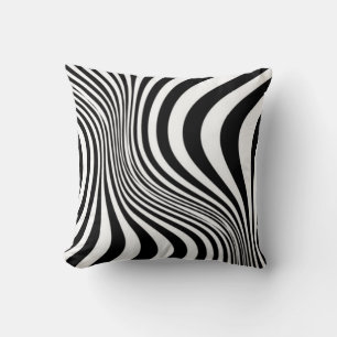Zebra Animal Skin Texture Pattern-88 Throw Pillow