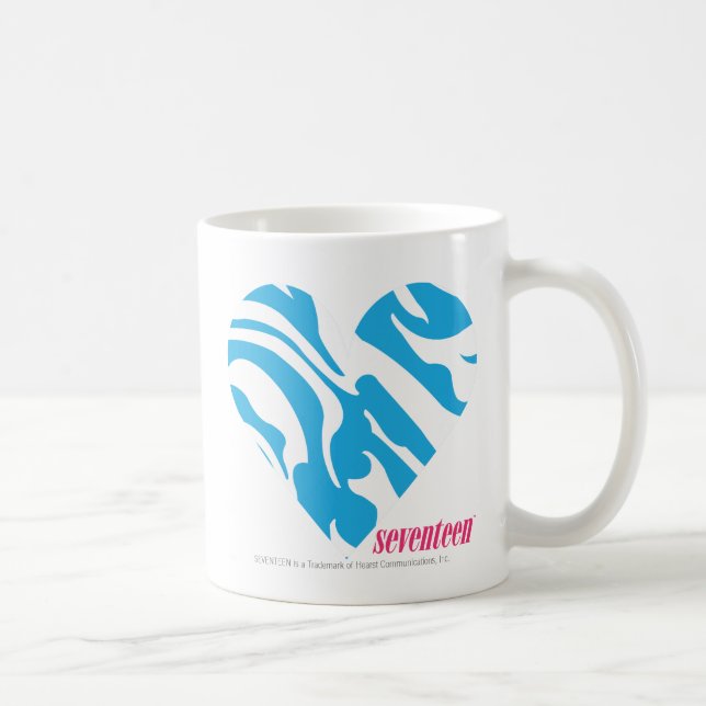Zebra Aqua 2 Coffee Mug (Right)