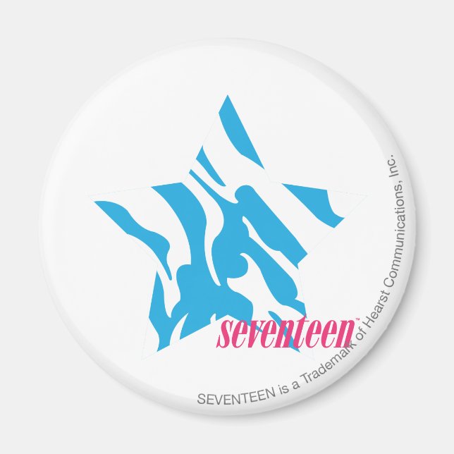 Zebra Aqua 3 Magnet (Front)