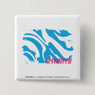Zebra Aqua 4 2 Inch Square Button