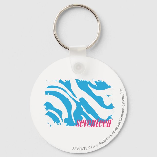 Zebra Aqua 4 Keychain (Front)