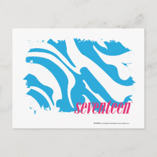 Zebra Aqua 4 Postcard