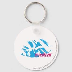 Zebra Aqua Keychain