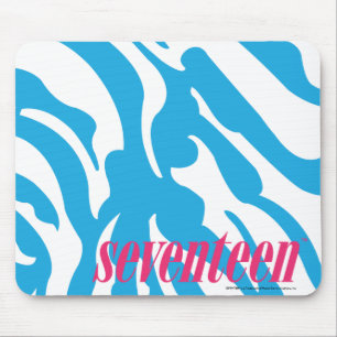 Zebra Aqua Mouse Pad