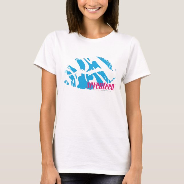 Zebra Aqua T-Shirt (Front)