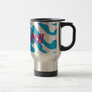 Zebra Aqua Travel Mug