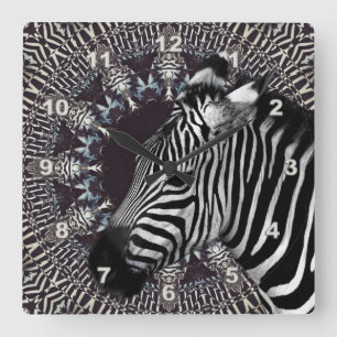 Zebra Art Acrylic Wall Clock
